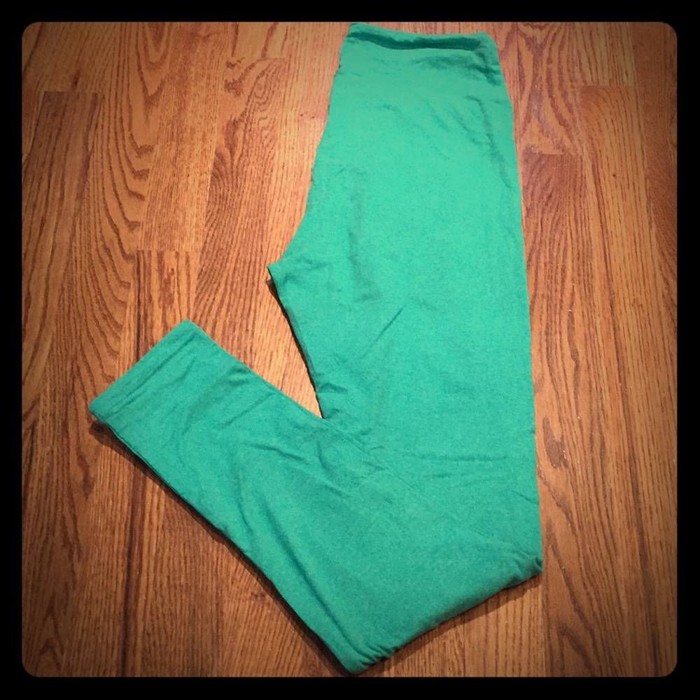 EUC LuLaRoe Mint Green Heathered Leggings